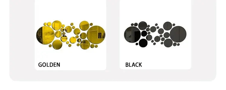 Acryl Spiegel Wandaufkleber 3D – 26 Stück Rund für Schlafzimmer & Bad -  Allround Solutions B&B