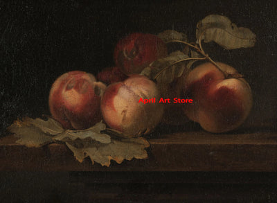 Antike Vintage Frucht Zitrone Granatapfel Birne Stillleben Poster drucken Leinwand Malerei Wandbilder für Küche Zimmer Wohnkultur -  Allround Solutions B&B