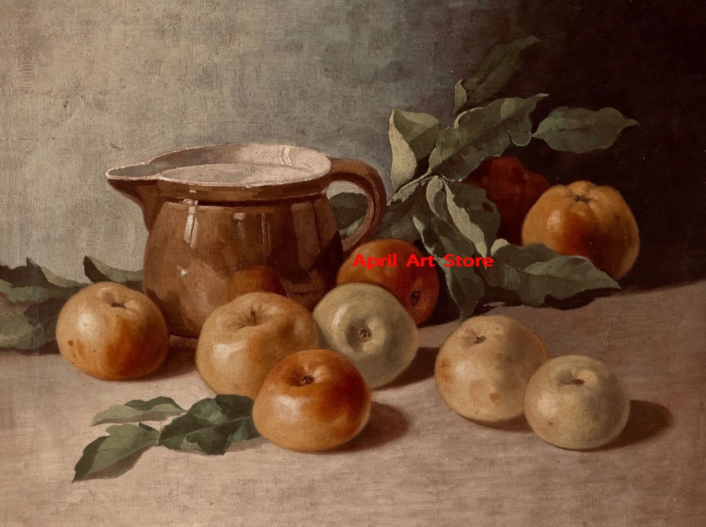 Antike Vintage Frucht Zitrone Granatapfel Birne Stillleben Poster drucken Leinwand Malerei Wandbilder für Küche Zimmer Wohnkultur -  Allround Solutions B&B