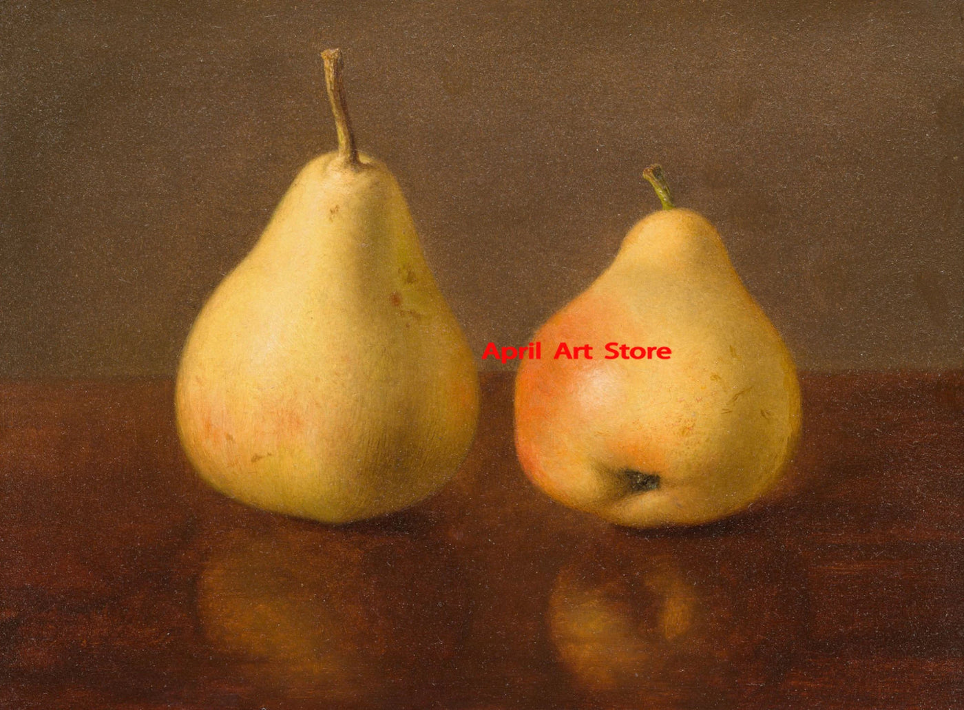 Antike Vintage Frucht Zitrone Granatapfel Birne Stillleben Poster drucken Leinwand Malerei Wandbilder für Küche Zimmer Wohnkultur -  Allround Solutions B&B