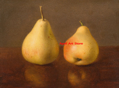 Antike Vintage Frucht Zitrone Granatapfel Birne Stillleben Poster drucken Leinwand Malerei Wandbilder für Küche Zimmer Wohnkultur -  Allround Solutions B&B