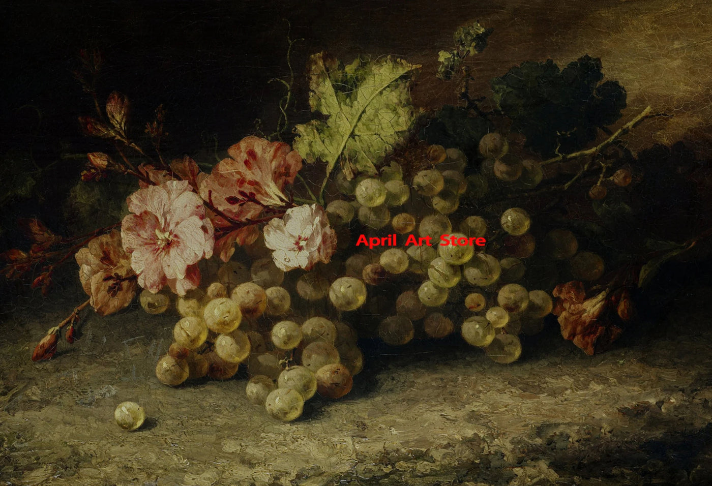 Antike Vintage Frucht Zitrone Granatapfel Birne Stillleben Poster drucken Leinwand Malerei Wandbilder für Küche Zimmer Wohnkultur -  Allround Solutions B&B