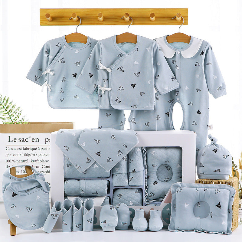 Baby Schlafanzug Set Baumwolle – Unisex Langarm mit Geschenkbox | Cartoon Print -  Allround Solutions B&B