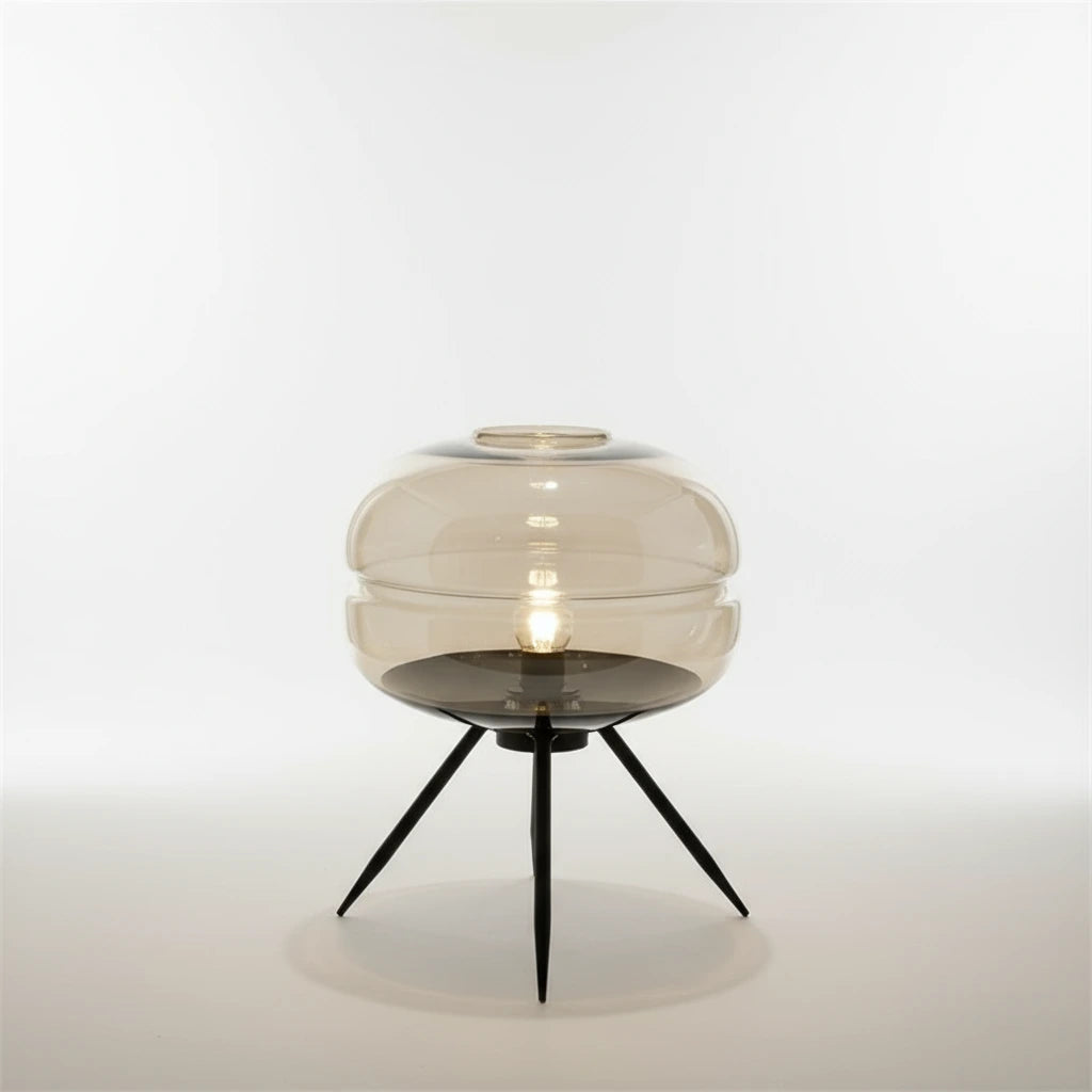 Italienische Glas-Tischlampe LED – Luxus Ecklampe für Schlafzimmer & Wohnzimmer -  Allround Solutions B&B