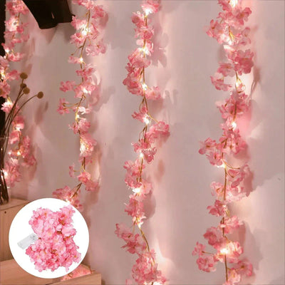 Kirschblüten-Lichterkette 2M – LED Girlande für Schlafzimmer & Hochzeit | Rosa -  Allround Solutions B&B
