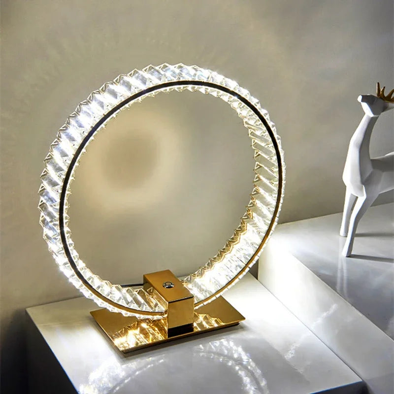Kristall LED Tischlampe Nordic – Luxus Leselampe -  Allround Solutions B&B