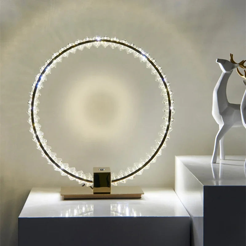 Kristall LED Tischlampe Nordic – Luxus Leselampe -  Allround Solutions B&B