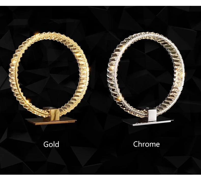 Kristall LED Tischlampe Nordic – Luxus Leselampe -  Allround Solutions B&B