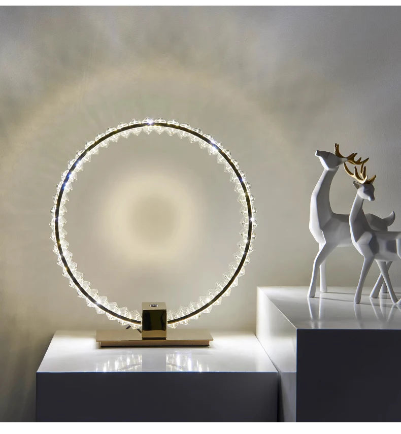 Kristall LED Tischlampe Nordic – Luxus Leselampe -  Allround Solutions B&B