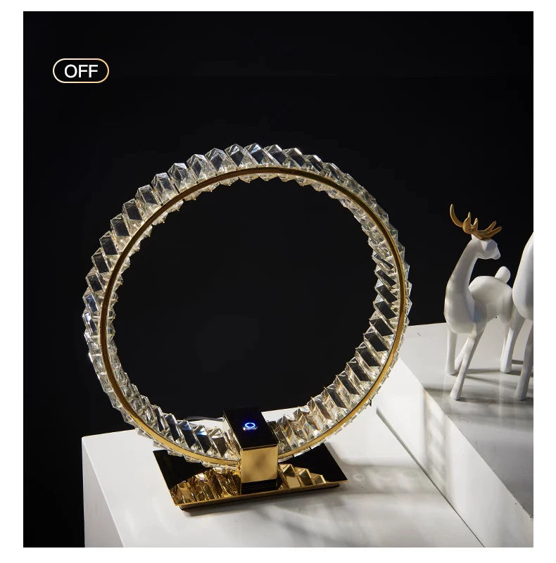 Kristall LED Tischlampe Nordic – Luxus Leselampe -  Allround Solutions B&B