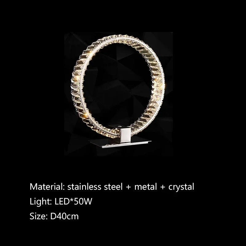 Kristall LED Tischlampe Nordic – Luxus Leselampe -  Allround Solutions B&B