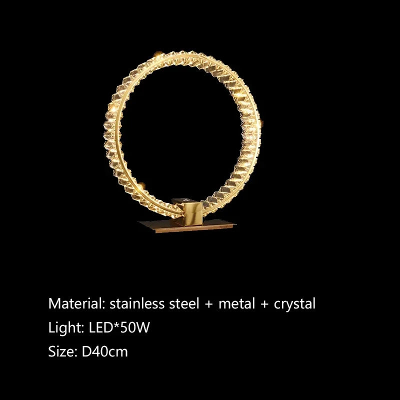 Kristall LED Tischlampe Nordic – Luxus Leselampe -  Allround Solutions B&B