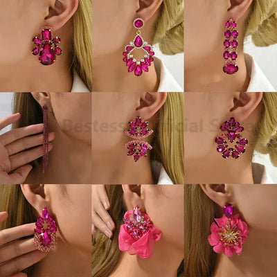 Kristall-Ohrringe Romantisch – Luxus Herz & Ahornblatt Design für Frauen -  Allround Solutions B&B