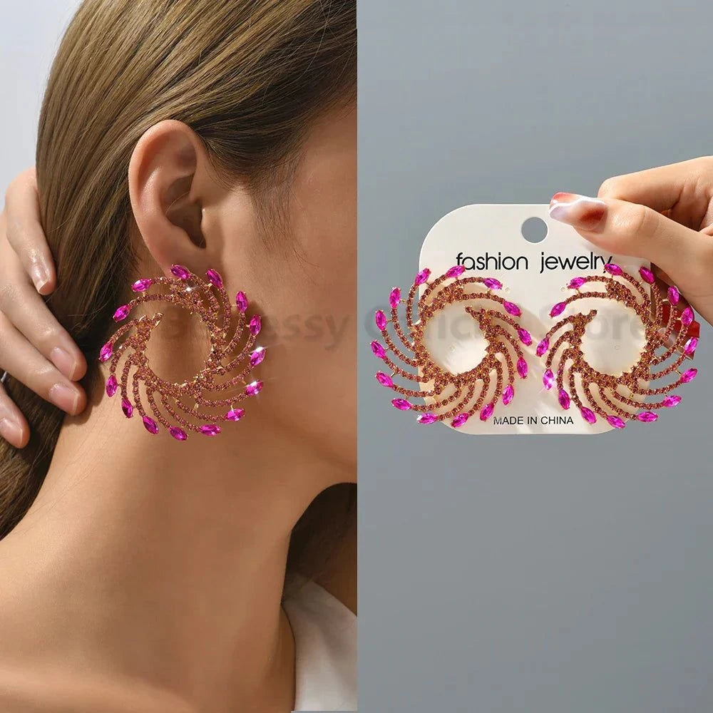 Kristall-Ohrringe Romantisch – Luxus Herz & Ahornblatt Design für Frauen -  Allround Solutions B&B