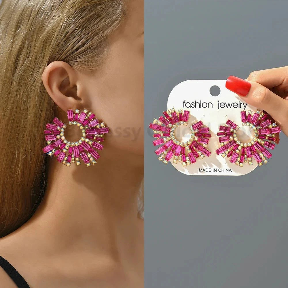 Kristall-Ohrringe Romantisch – Luxus Herz & Ahornblatt Design für Frauen -  Allround Solutions B&B