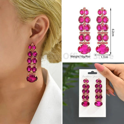 Kristall-Ohrringe Romantisch – Luxus Herz & Ahornblatt Design für Frauen -  Allround Solutions B&B