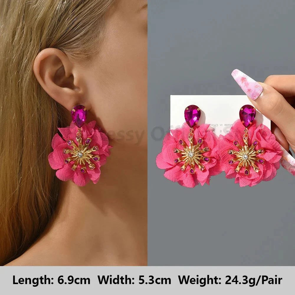 Kristall-Ohrringe Romantisch – Luxus Herz & Ahornblatt Design für Frauen -  Allround Solutions B&B