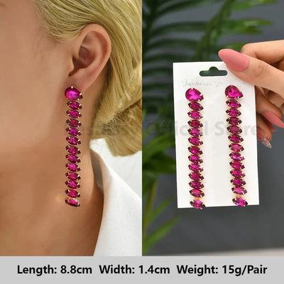 Kristall-Ohrringe Romantisch – Luxus Herz & Ahornblatt Design für Frauen -  Allround Solutions B&B