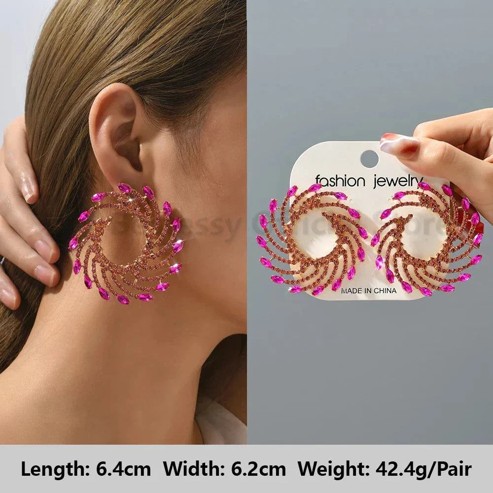 Kristall-Ohrringe Romantisch – Luxus Herz & Ahornblatt Design für Frauen -  Allround Solutions B&B