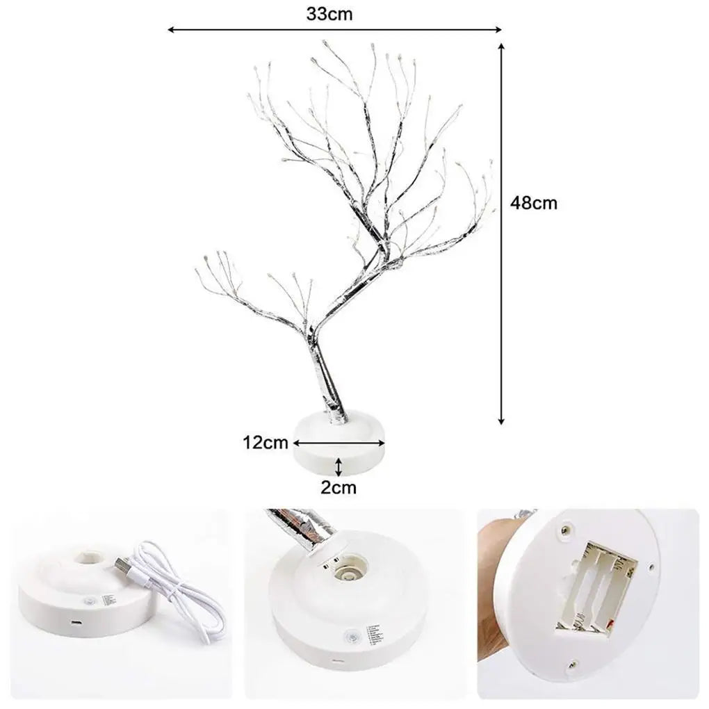LED Tischlampe Baum Kupferdraht USB Powered Schlafzimmer Studie Dekorative Decack Lampe Kreative Beleuchtung Innen Nachtlampe - Allround Solutions B&B LED Tischlampe Baum Kupferdraht USB Powered Schlafzimmer Studie Dekorative Decack Lampe Kreative Beleuchtung Innen Nachtlampe 