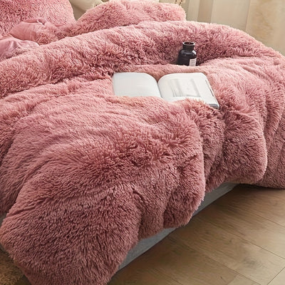 Plüsch-Bettwäsche-Set 3-teilig Multicolor – Kuschelig weiche Bettwäsche für Schlafzimmer -  Allround Solutions B&B