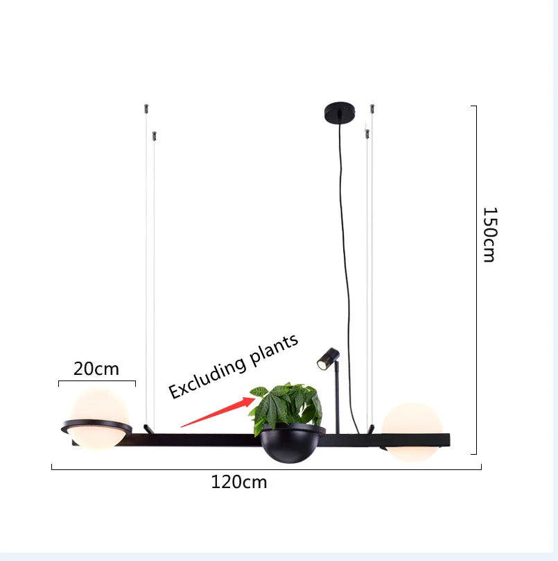 LED Pflanzen-Wandlampe Modern – Dekorative Topf-Lampe für Wohnzimmer & Café