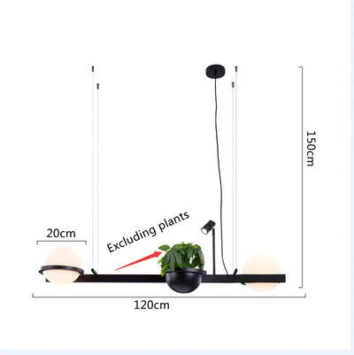 LED Pflanzen-Wandlampe Modern – Dekorative Topf-Lampe für Wohnzimmer & Café