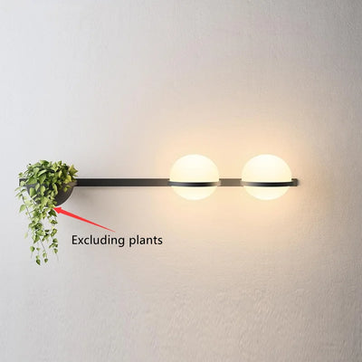 LED Pflanzen-Wandlampe Modern – Dekorative Topf-Lampe für Wohnzimmer & Café