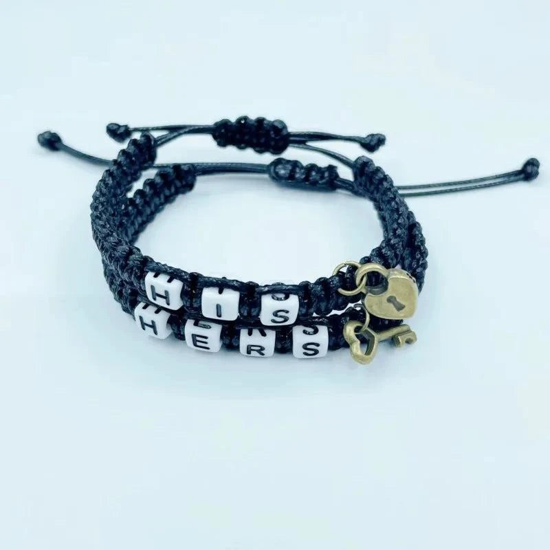 Schloss-Armband Verstellbar – Metall Gliederkette für Paare | Unisex Geschenk -  Allround Solutions B&B