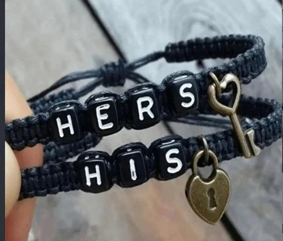 Schloss-Armband Verstellbar – Metall Gliederkette für Paare | Unisex Geschenk -  Allround Solutions B&B