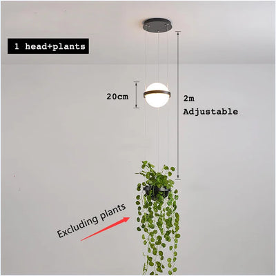 LED Pflanzen-Wandlampe Modern – Dekorative Topf-Lampe für Wohnzimmer & Café