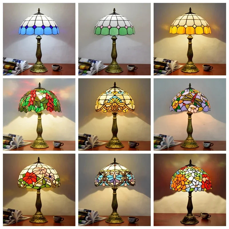 Türkische Stehlampe Vintage – Tiffany Libellen-Design für Wohnzimmer -  Allround Solutions B&B
