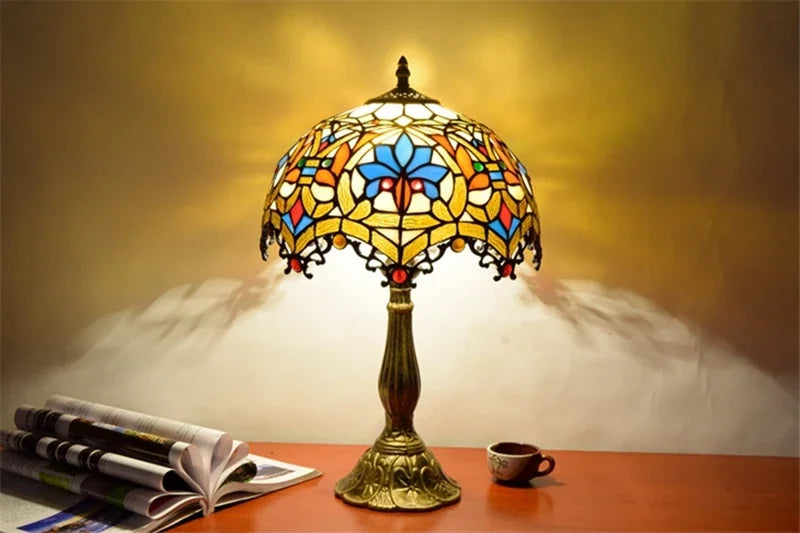 Türkische Stehlampe Vintage – Tiffany Libellen-Design für Wohnzimmer -  Allround Solutions B&B