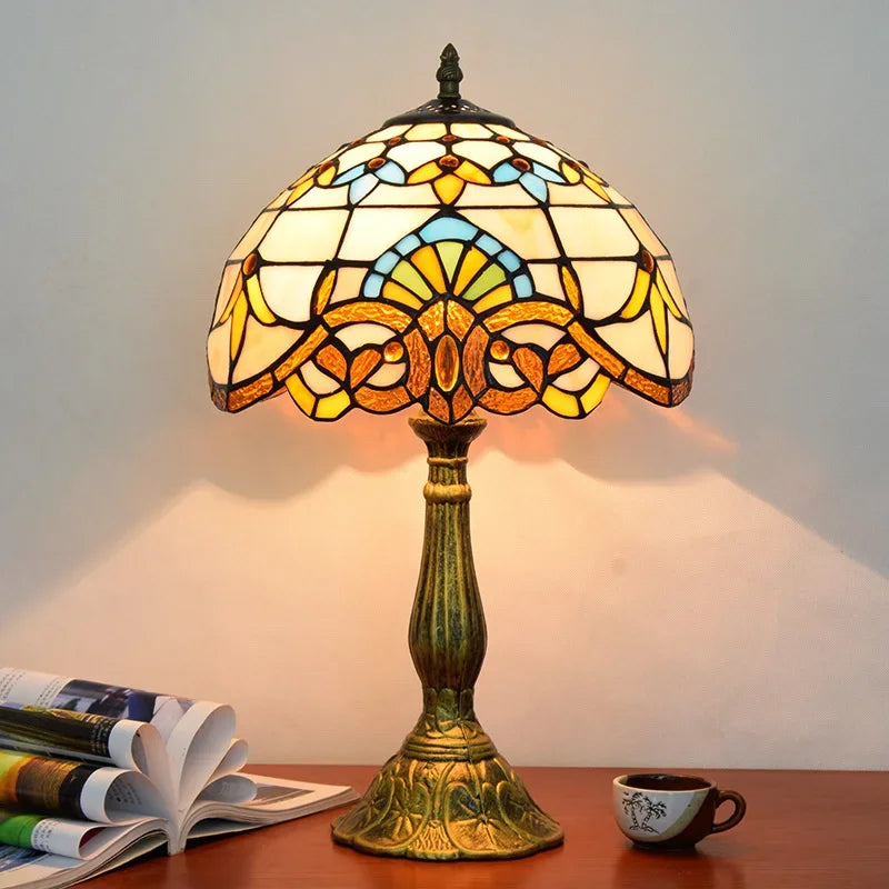 Türkische Stehlampe Vintage – Tiffany Libellen-Design für Wohnzimmer -  Allround Solutions B&B