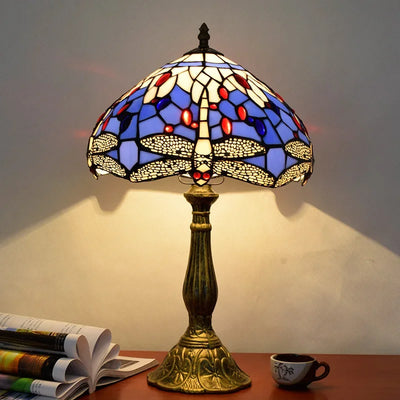 Türkische Stehlampe Vintage – Tiffany Libellen-Design für Wohnzimmer -  Allround Solutions B&B
