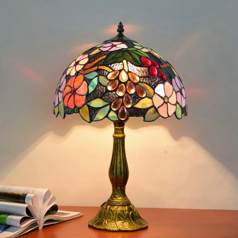 Türkische Stehlampe Vintage – Tiffany Libellen-Design für Wohnzimmer -  Allround Solutions B&B