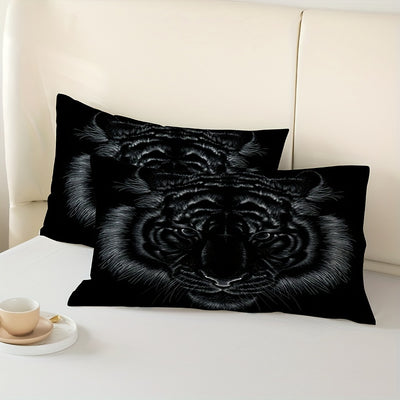 Tiger Bettwäsche Set 2/3-teilig - Weiche Mikrofaser Bettbezug mit Kissenbezügen -  Allround Solutions B&B