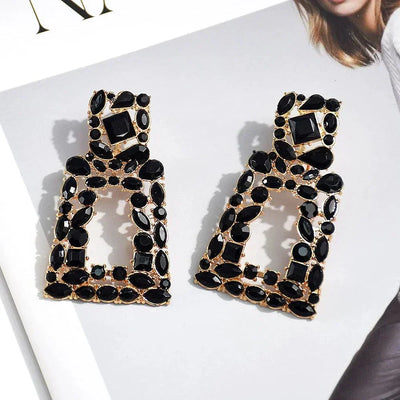 Trendigen Ohrringe – Geometrisches Design mit funkelndem Charme ✨ -  Allround Solutions B&B