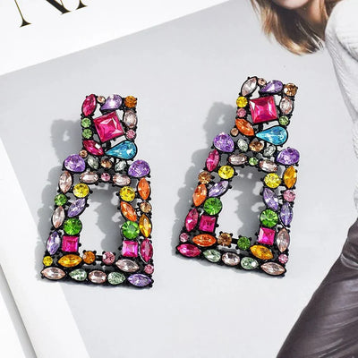 Trendigen Ohrringe – Geometrisches Design mit funkelndem Charme ✨ -  Allround Solutions B&B